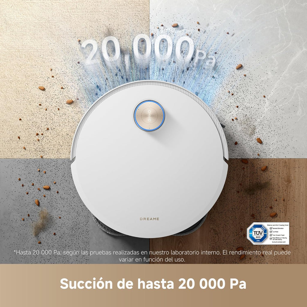 Dreame – X50 Ultra Complete Robot aspirador y fregasuelos blanco con base automática para hogar