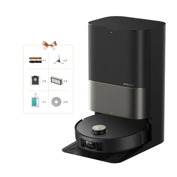 Dreame – X50 Ultra Complete Robot aspirador y fregasuelos negro con base automática para hogar