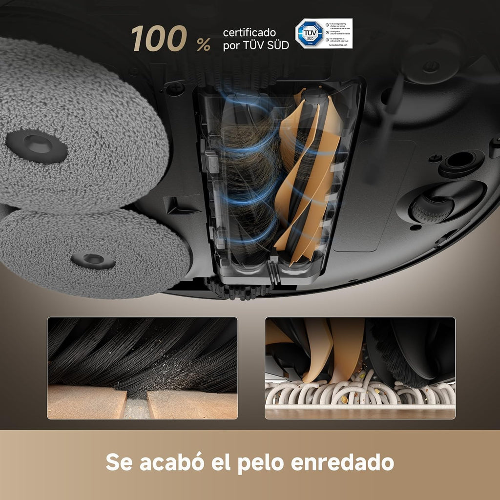 Dreame – X50 Ultra Complete Robot aspirador y fregasuelos negro con base automática para hogar